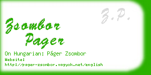 zsombor pager business card